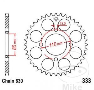 Πίνακας πίσω JTR333.43 (βήμα 630) - Honda CB 750 K ('78-'79) / CB 750 F Supersport ('77-'78) - CB 750 K Four ('77