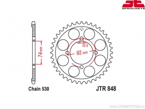 Πίνακας πίσω Yamaha RD 250 ('76-'77) / RD 350 ('75) / RD 350 LC ('80-'83) - JTR 848 - JT