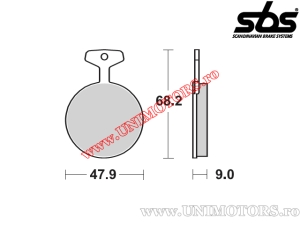 Πίσω δαγκάνες φρένων - SBS 504HF (κεραμικές) - (SBS)