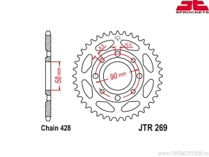 Πίσω πίρος Daelim VC / VT / VL / VS 125 / Honda CB 125 / CM 125 / CM 200 / MSX 125 / Kymco Hipster / Kreidler - JTR 269