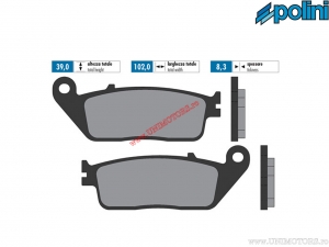 Πίσω πλακέτες φρένων αυθεντικές (102x39x8,3mm) - 1740059.S - Polini