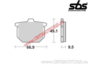 Πίσω τακάκια φρένου - SBS 517HF (κεραμικά) - (SBS)