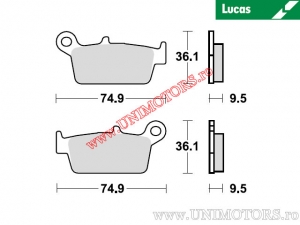 Πίσω τακάκια φρένων - MCB575RSI σιντερισμένα RSI - Lucas TRW