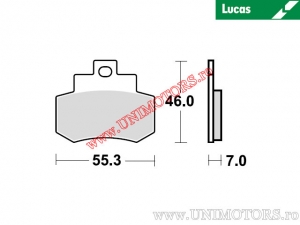 Πίσω τακάκια φρένων - MCB733SRM σιντερισμένα SRM - Lucas TRW