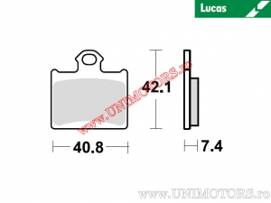 Πίσω τακάκια φρένων - MCB831SI σιντερισμένα SI - Lucas TRW