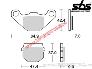 Πίσω τακάκια φρένων - SBS 101HF (κεραμικά) - (SBS)