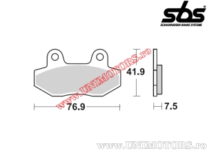 Πίσω τακάκια φρένων - SBS 200HF (κεραμικά) - (SBS)