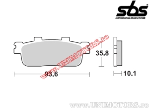 Πίσω τακάκια φρένων - SBS 201HF (κεραμικά) - (SBS)