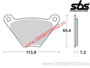 Πίσω τακάκια φρένων - SBS 513HF (κεραμικά) - (SBS)