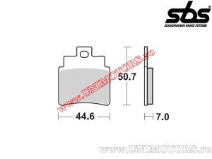 Πίσω τακάκια φρένων - SBS 775HF (κεραμικά) - (SBS)