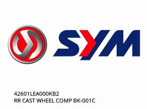 Πίσω τροχός χυτός RR COMP BK-001C - 42601LEA000KB2 - SYM