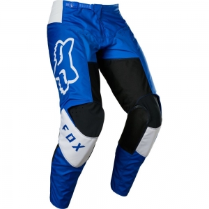 Παντελόνια enduro / cross FOX 180 LUX PANTS (μπλε - λευκό): Μέγεθος - 34