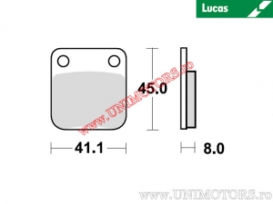 Πλακέτες φρένων πίσω - MCB510 οργανικές - Lucas TRW