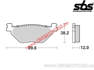 Πλακέτες φρένων πίσω - SBS 169HF (κεραμικές) - (SBS)