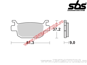 Πλακέτες φρένων πίσω - SBS 193MS (μεταλλικές / σιντερισμένες) - (SBS)