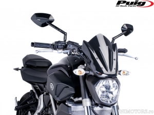 Προστατευτικό ανεμοθώρακα Puig γυμνό μαύρο - Yamaha MT-07 700 ('14-'16) / MT-07 700 A ABS ('14