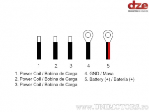 Ρελέ φόρτισης - Harley Davidson (12V / 35A / τριφασικό) - DZE