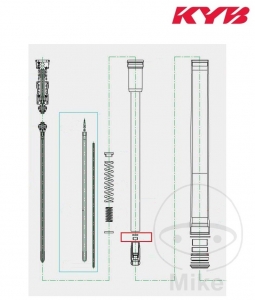 Ρουλεμάν πιρουνιού Kayaba 12.5 x 20 x 14.5 mm - Yamaha YZ 125 ('05) / YZ 250 2T ('05) / YZ 250 F 4T ('05) / YZ 