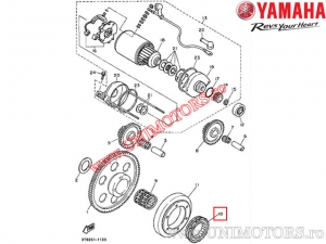 Ρουλεμάν unisens (bendix) εκκίνησης - Yamaha XT 500 E / XT 600 E / XTZ 660 Tenere - Yamaha