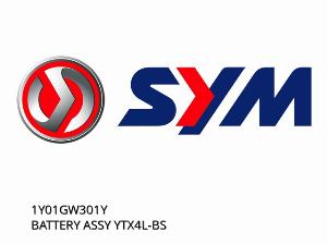 ΣΥΝΑΡΜΟΛΟΓΗΣΗ ΜΠΑΤΑΡΙΑΣ YTX4L-BS - 1Y01GW301Y - SYM