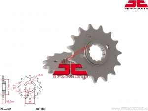 Σετ αλυσίδας - Derbi 659 Mulhacen ('07-'08) / 659 Mulhacen Cafe ('09-'12) - DID / JT