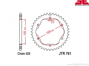 Σετ αλυσίδας - Ducati 1099 Streetfighter ('09-'11) / 1099 Streetfighter S ('09-'13) - DID / JT