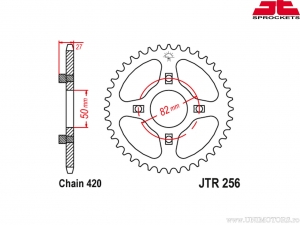 Σετ αλυσίδας - Honda ATC125 M ('84-'85) - DID / JT - χωρίς φωτογραφία μπροστινού και πί