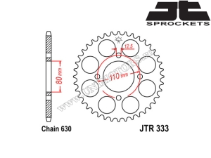 Σετ αλυσίδας Honda CB 750K ('78-'79) - (DID / JT)