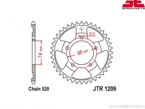 Σετ αλυσίδας - Honda NSR 250 R (MC18 / ιαπωνική έκδοση) - DID / JT