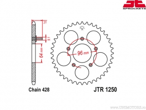 Σετ αλυσίδας - Honda NX 125 (έκδοση ΗΠΑ) ('89-'90) / NX 125 (έκδοση Ιαπωνία) ('89-'90) - DID / 