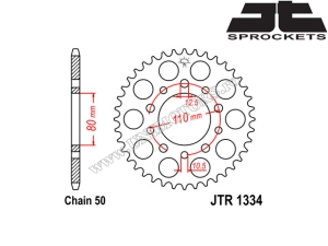 Σετ αλυσίδας Honda VF 1000F / VF 1000R ('84-'86) - (DID / JT)