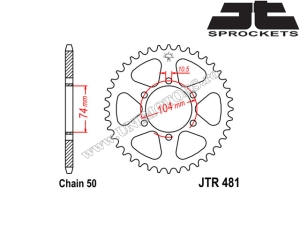 Σετ αλυσίδας Kawasaki Z 650 ('77-'80) - (DID / JT)