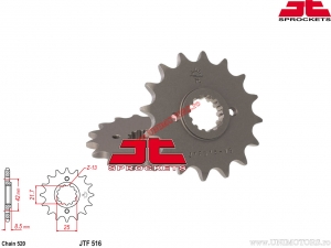 Σετ αλυσίδας - Kawasaki ZR250 A1-A5 (έκδοση Balius Ιαπωνία) ('91-'96) / ZXR250 C1 C2 C3 D1 (έκδοση