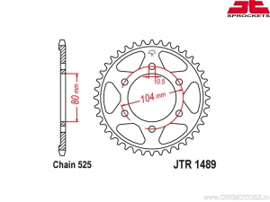 Σετ αλυσίδας - Kawasaki ZX-10R (ZX1000 C1-C2) Ninja ('04-'05) - DID / JT