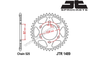 Σετ αλυσίδας Kawasaki ZX-7R ('96-'03) - (DID / JT)