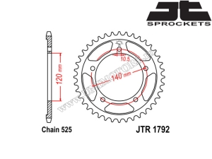 Σετ αλυσίδας Suzuki DL 650 V-Strom ('04-'06) - (DID / JT)