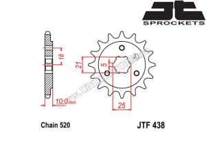 Σετ αλυσίδας Suzuki DR 750S Big ('89) / DR 800S Big ('90) - (DID / JT)