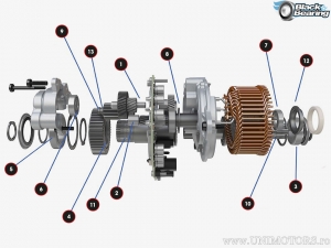 Σετ επισκευής κινητήρα e-bike Bosch Gen. 4.0 - Μαύρο ρουλεμάν