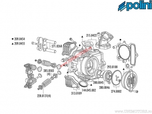 Σετ καπάκια βαλβίδων 4V (διάμετρος 52mm) - Honda XR 50 / Polini XP4T - Polini