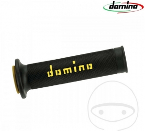 Σετ λαβών τιμονιού A010 μαύρο κίτρινο Domino D: 22 mm L: 126 mm ανοιχτές - JM