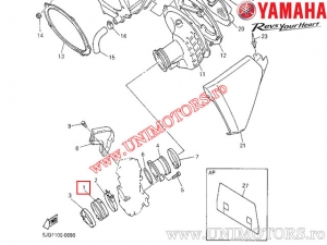 Συλλέκτης (φλάντζα) εισαγωγής - Yamaha YZ 426 F / WR 426 F / WR 400 F - (Yamaha)