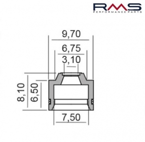 Σφραγίδα βαλβίδας - Aprilia Leonardo / Leonardo ST 125-150cc / Scarabeo 4T 125-150-200cc - RMS