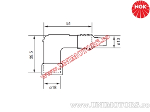 Σωλήνας μπουζί LD05F - (NGK)