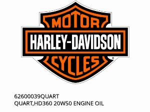 ΤΕΤΑΡΤΟ, ΛΑΔΙ ΚΙΝΗΤΗΡΑ HD360 20W50 - 62600039ΤΕΤΑΡΤΟ - Harley-Davidson