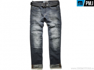 Τζιν μοτοσικλέτας / casual PMJ Jeans Leg14 Legend Caferacer Denim (σκούρο μπλε) - PM Jeans