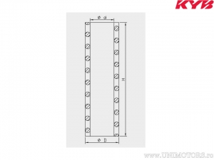 Τόξο πιρουνιού 48mm 4.9N/mm - Suzuki RM-Z 250 ('19) / Yamaha WR 450 F GP ('18-'19) / WR 450 F ('17-'19) - Kayaba