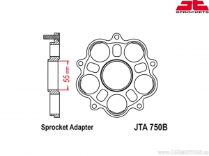 Υποστήριξη πίνακα πίσω - JTA 750B - JT