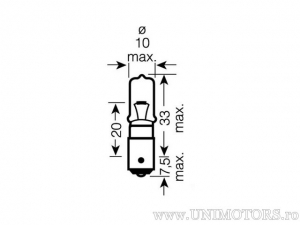 Бек H21W BAY9S 24V 21W - Osram