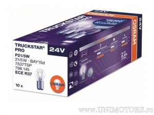 Бек P21/5W BAY15D TRUCKSTAR PRO 24V 21/5W - Osram