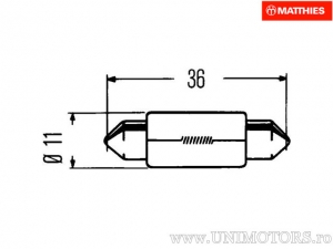 Бобина SV8.5-8 6V 5W L: 35мм - JM